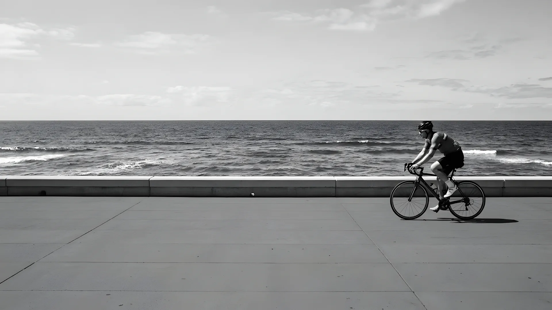 Strategy Execution Online course in South Africa: cyclist riding along an ocean promenade